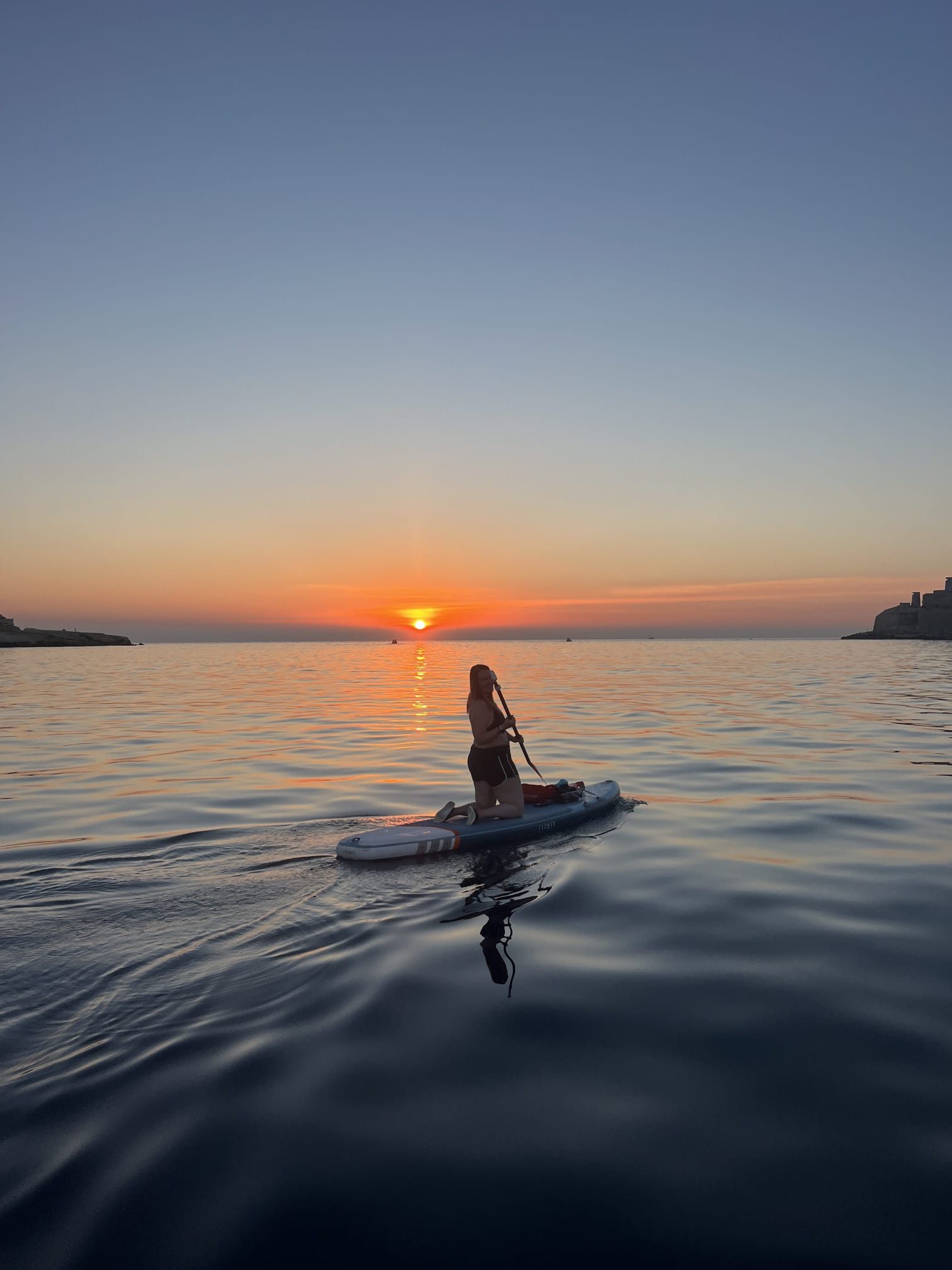 Sunset Paddleboarding