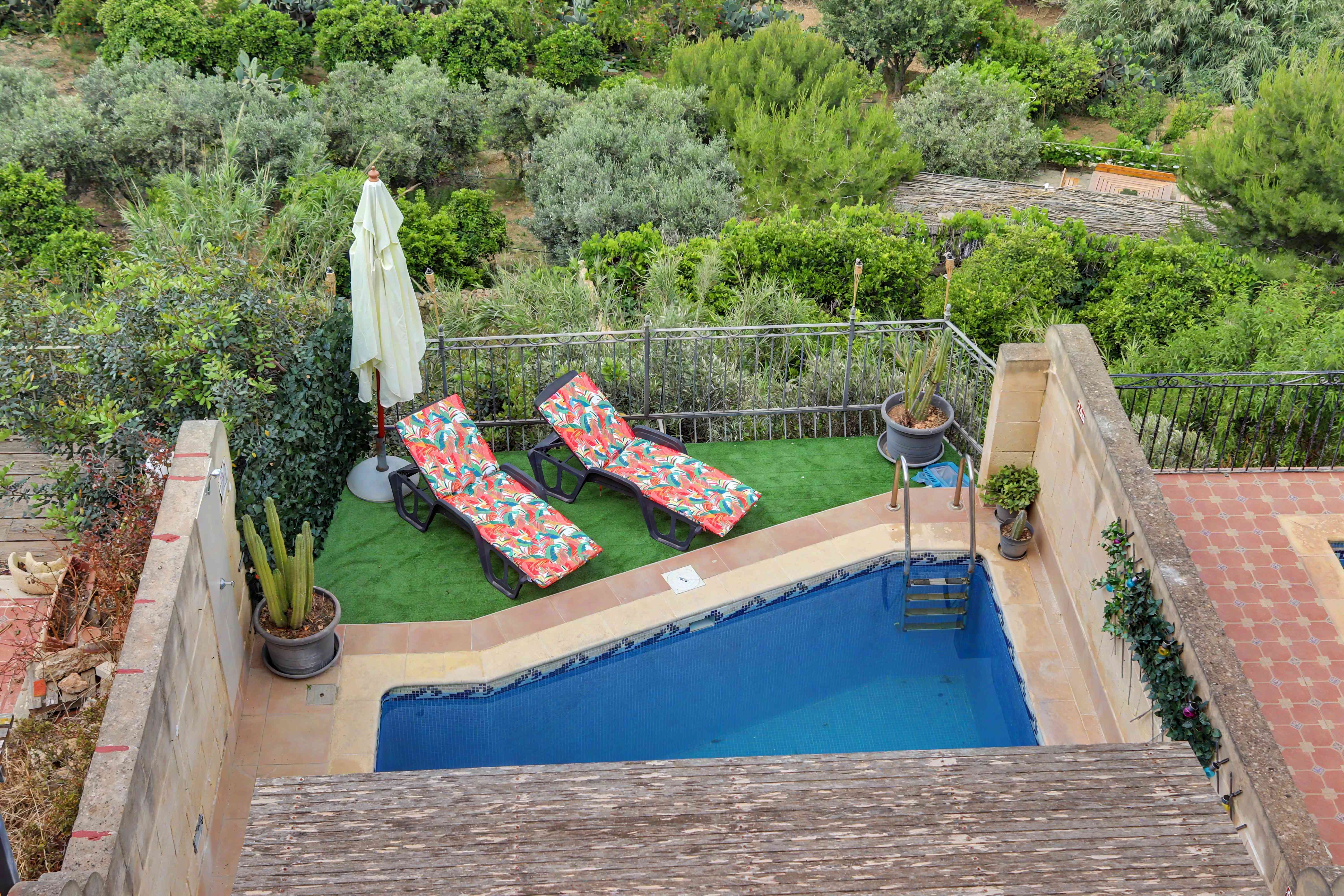 Small private pool area
