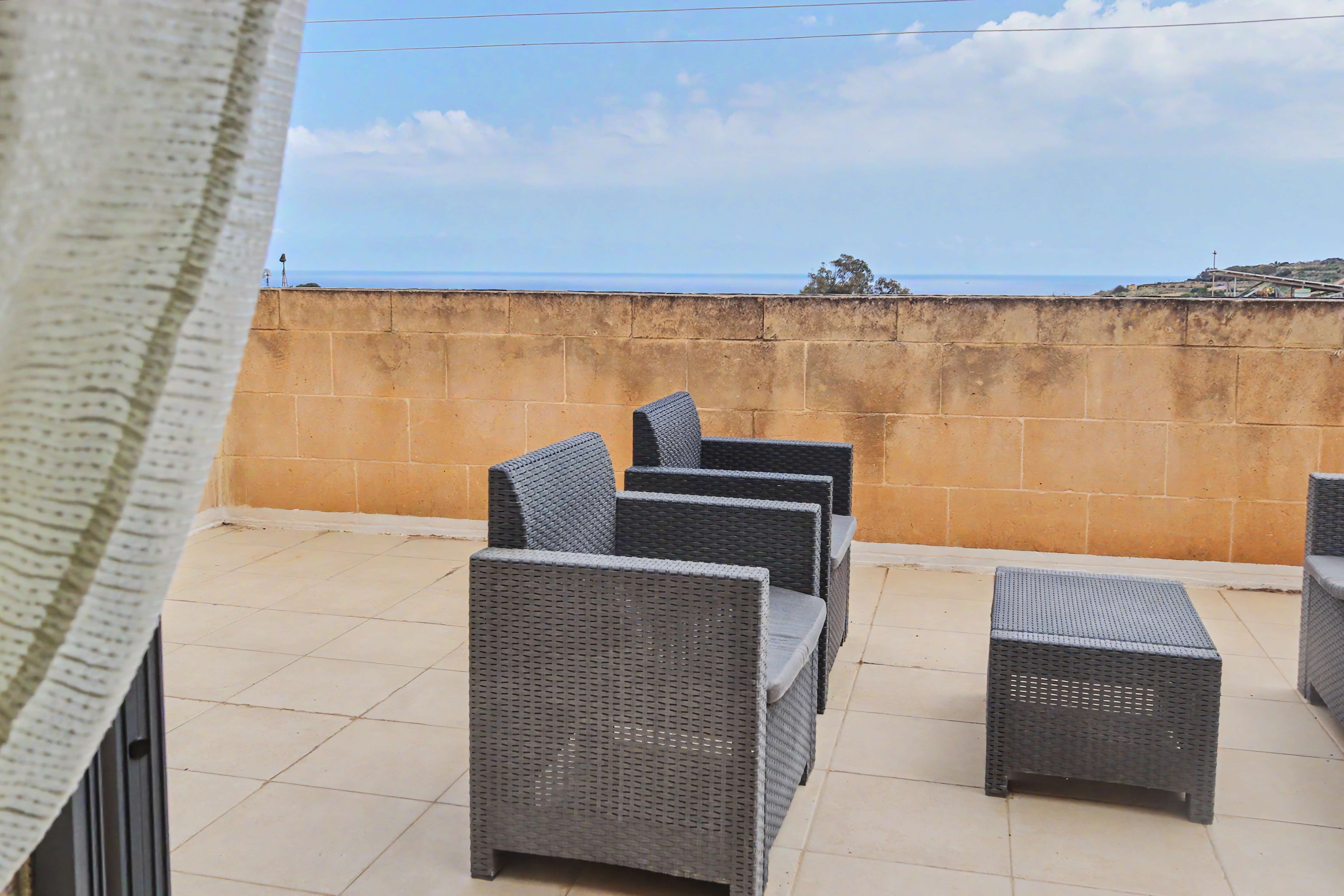 Terrace balcony ocean view