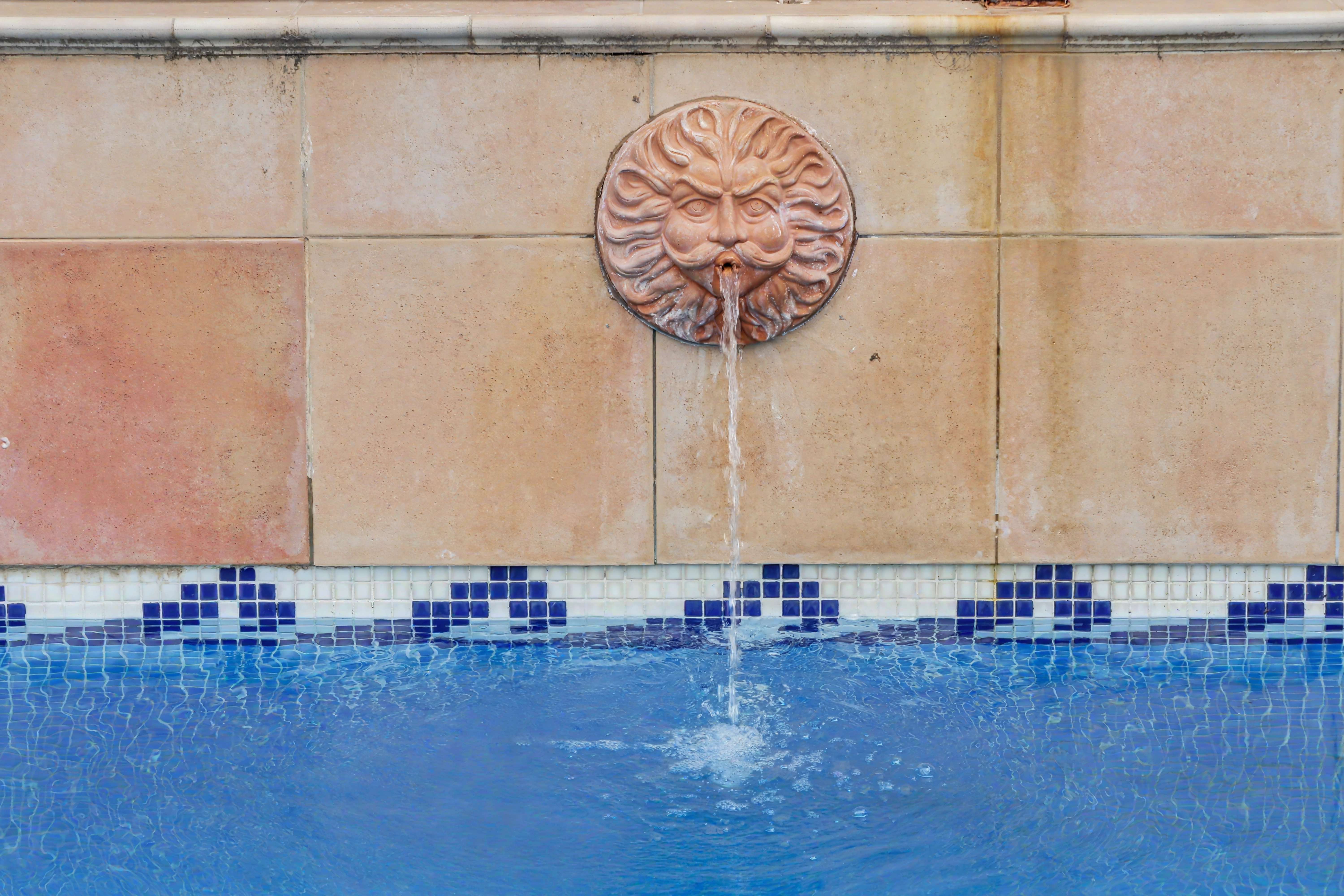 Decorative pool water fountain